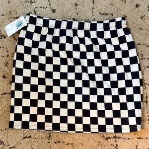 NWT CHECKERED MINI SKIRT, VARIOUS SIZES